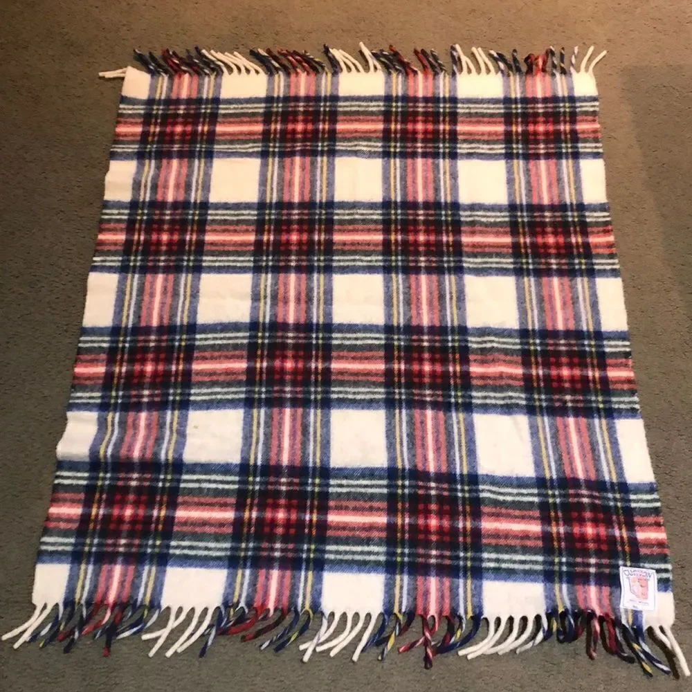Curvon Crown No. 1 Vtg Wool Lap Blanket